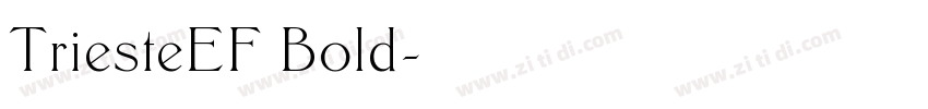 TriesteEF Bold字体转换